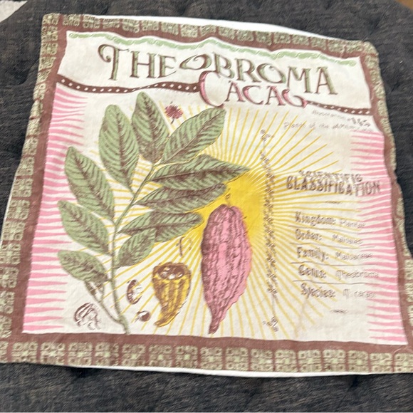 Set of 2 Koko Company Botanica 20” Pillow Covers Linen- Theobroma Cacao Print. - Picture 6 of 13